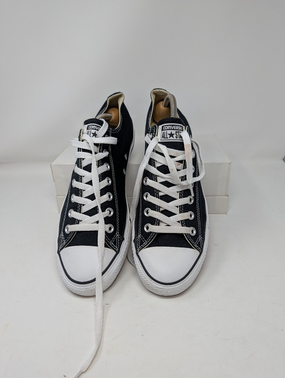 Converse All Star chuck Taylor Ox Black M9166 Men's size 10 Women's Size 12